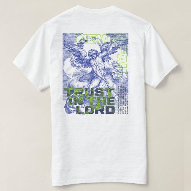 T-shirt La Confiance Dans Le Seigneur N'Échoue Jamais - Pr (Design dos)