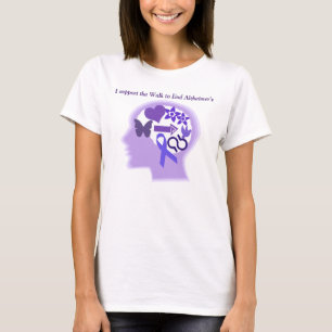 T-shirt La conscience d'Alzheimer par vie bien a vécu le