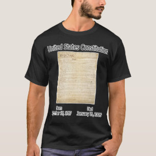 T-shirt La constitution des USA est morte 1/20/09