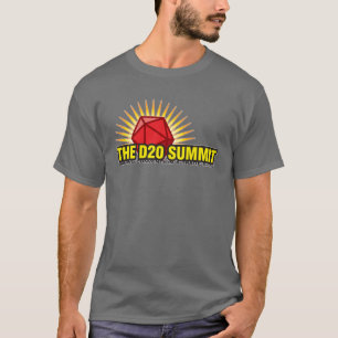 T-shirt La convention de jeu du sommet D20