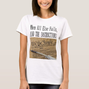 T-shirt La CONVENTION DÉMOCRATE lisant La CONSTITUTION