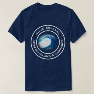 T-shirt La côte de Terre-Neuve-et-Labrador La vague océa
