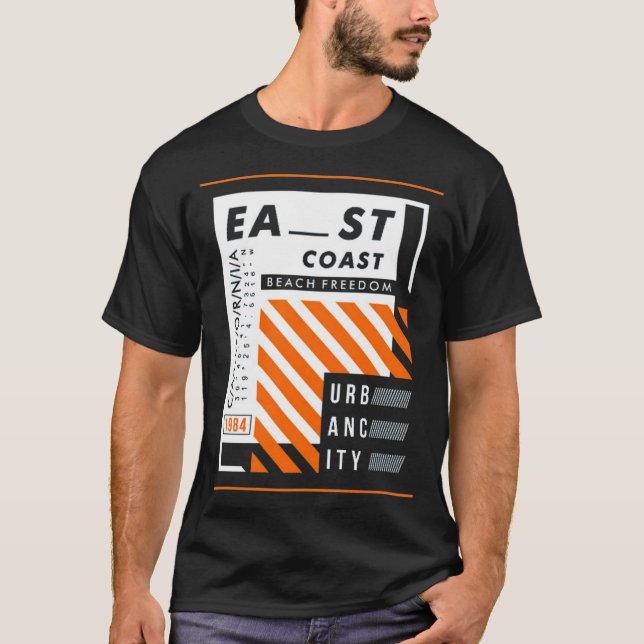 T-shirt La côte est (Devant)