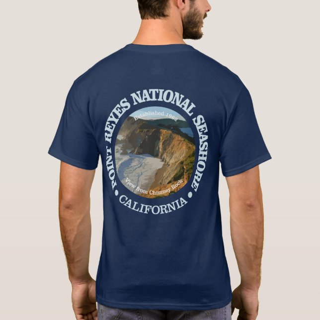 T-shirt La côte nationale de Point Reyes (Dos)