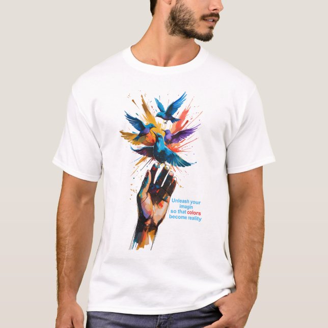 T-shirt la couleur devient vraiment (Devant)
