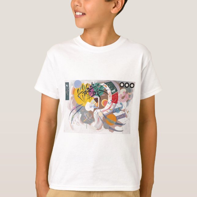 T-shirt La courbe dominante de Kandinsky Abstraite (Devant)