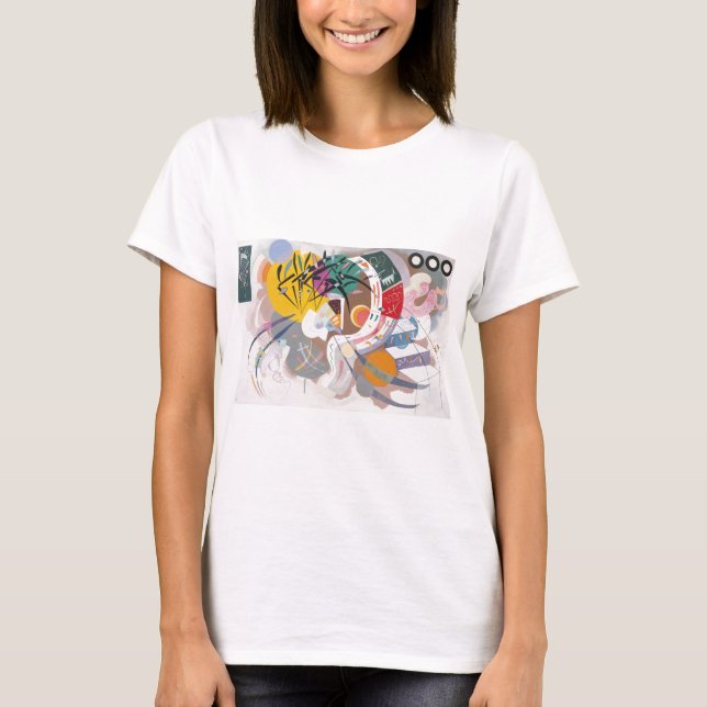 T-shirt La courbe dominante de Kandinsky Abstraite (Devant)