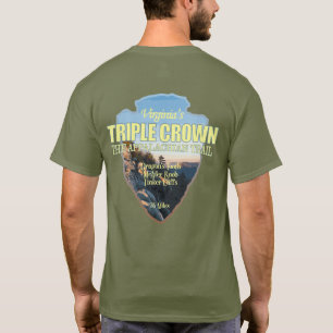 T-shirt La couronne triple de Virginie (pointe de flèche)