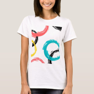T-shirt La course colorée, fraîche, moderne, à la mode