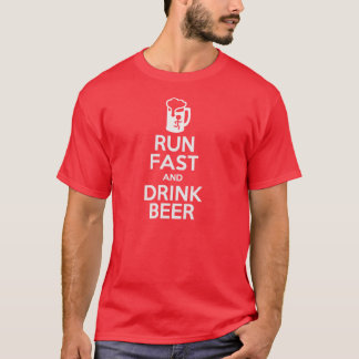 T-shirt La course des hommes rapide "continuent "