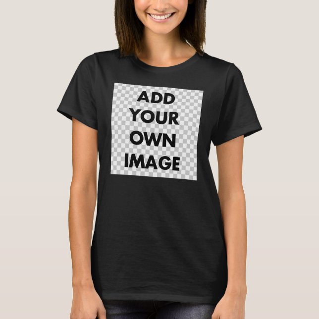 T-shirt La coutume ajoutent votre propre image (Devant)