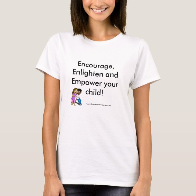 T-shirt la couverture, encouragent, éclairent et (Devant)