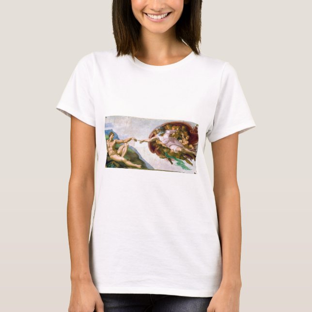 T-shirt La création d'Adam, Michel-Ange, 1508-1512 (Devant)