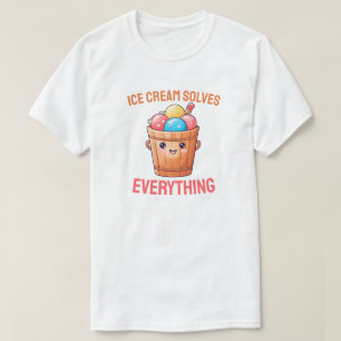 T-shirt La crème glacée résout tout