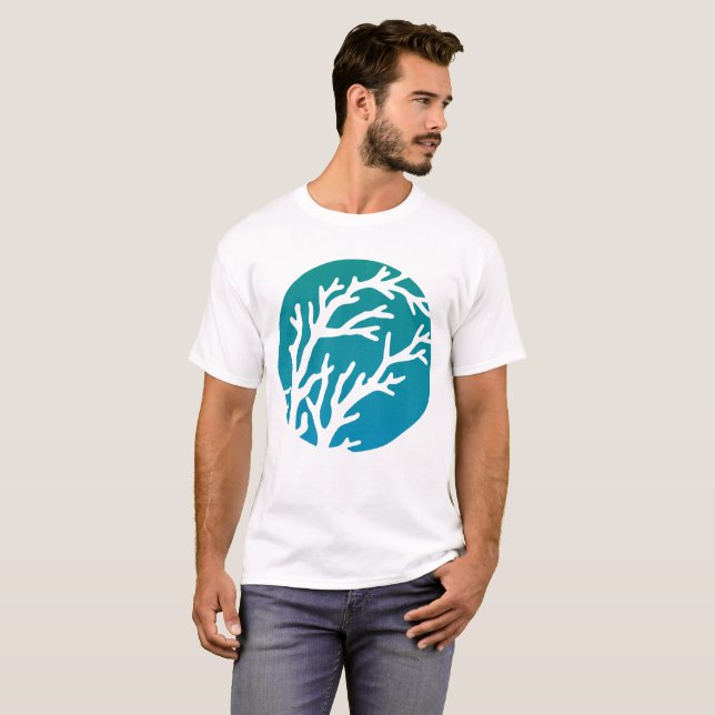 T-shirt La crème roule le grand arbre bleu (Devant entier)