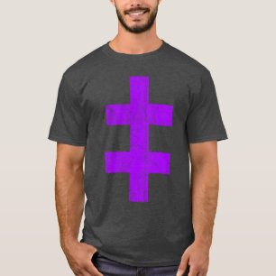 T-shirt La Croix De Lorraine (violet vintage)