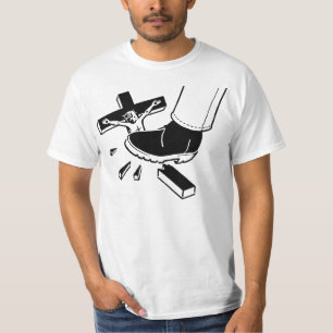 T-shirt La croix frappent du pied