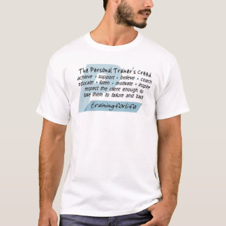 T-shirt la croyance de l'entraîneur