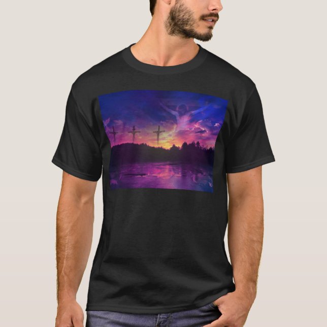 T-shirt La crucifixion du Jésus-Christ (Devant)