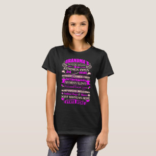 T-shirt La cuisine de règles de Chambre de grand-maman