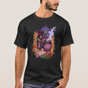 T-shirt La cuisine du chaudron est le chat sorcier