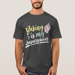 T-shirt La Cuisine Est Mon Costume Alimentaire Fun Cupcake