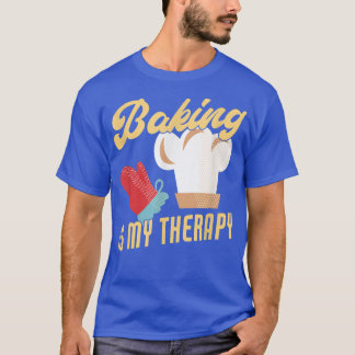 T-shirt La Cuisine Est Mon Thérapie Funny Baker