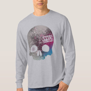 T-shirt La culture des os masculins "Graffiti Skull" à ma