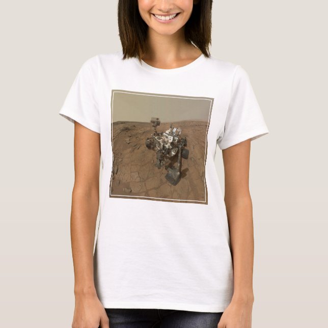 T-shirt La Curiosité A Rover Sur La Surface De Mars. (Devant)