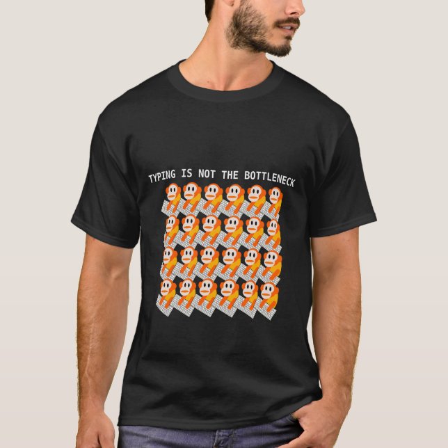 T-shirt La dactylographie n'est pas le goulot (Devant)
