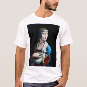 T-shirt La Dame avec une mine, Léonard de Vinci