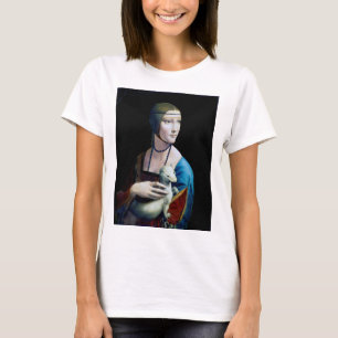 T-shirt La Dame avec une mine, Léonard de Vinci