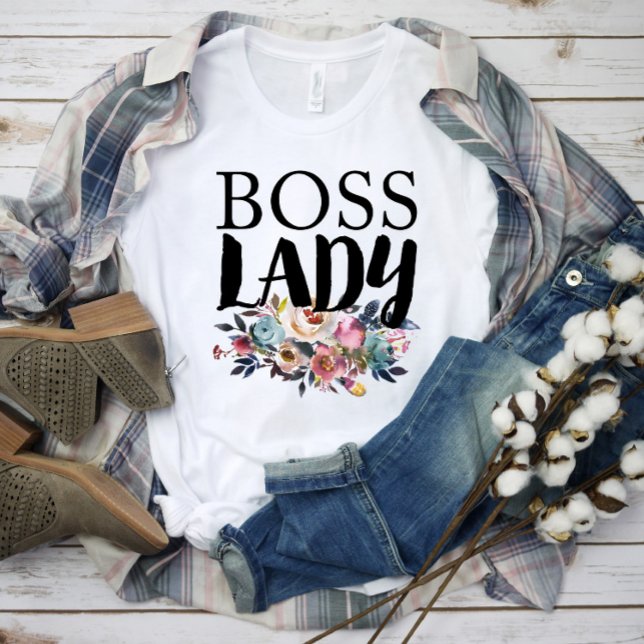 T-shirt La Dame Boss Florale (Créateur téléchargé)