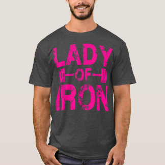 T-shirt La Dame De Fer Gym Motivationnel
