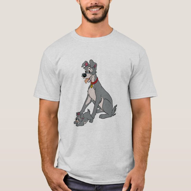 T-shirt La Dame et le Tramp Disney (Devant)
