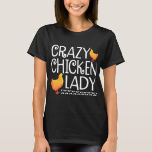T-shirt La dame folle du poulet