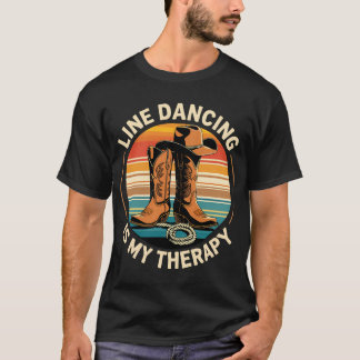 T-shirt La danse en ligne est ma thérapie
