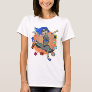 T-shirt La danseuse interprète insouciante Joyeuse Fille N
