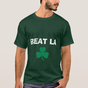 T-shirt LA de BATTEMENT - blanc avec le trèfle