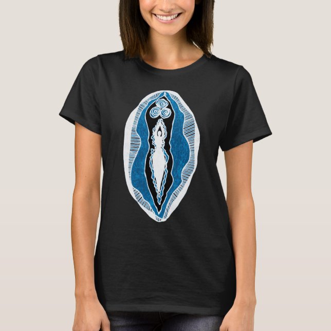 T-shirt La déesse de Cerridwen Yoni (Devant)