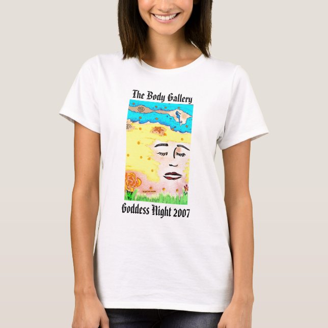 T-shirt La déesse, nuit 2007, la galerie de déesse de (Devant)