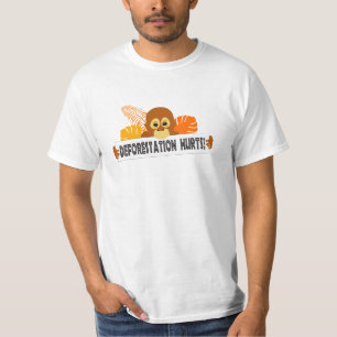 T-shirt La déforestation en Orangoutan nuit au message de