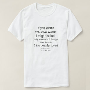 T-shirt La démence ergotant le texte noir