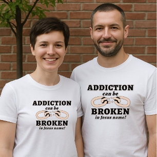 T-shirt La dépendance peut être BRISÉE Unisexe