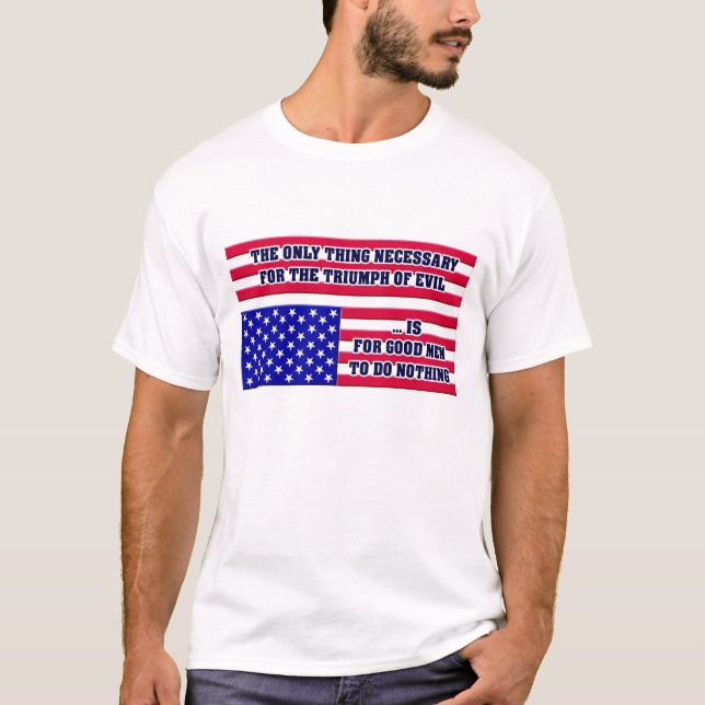 T-shirt La détresse de l'Amérique (Devant)