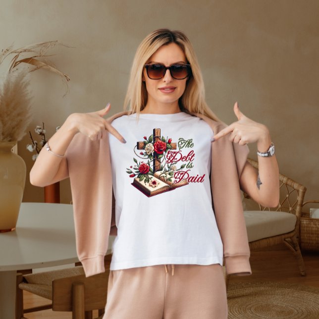 T-shirt La dette est payée (Créateur téléchargé)