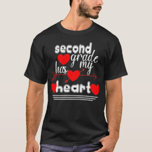 T-shirt La deuxième année a mon coeur Citation Valentine