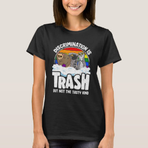 T-shirt La discrimination est Gay pride de déchets Raccoon