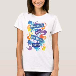 T-shirt La diversité fait de la magie la justice sociale