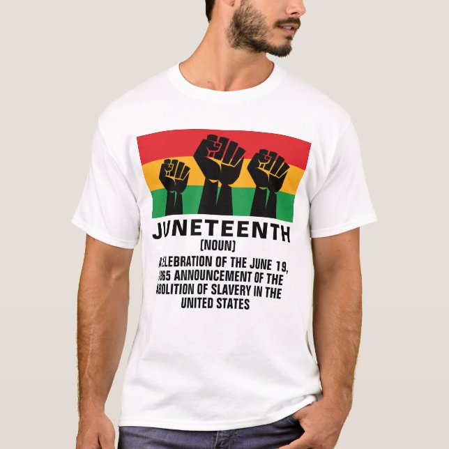 T-shirt La dix-neuvième fierté afro-américaine liberté noi (Devant)